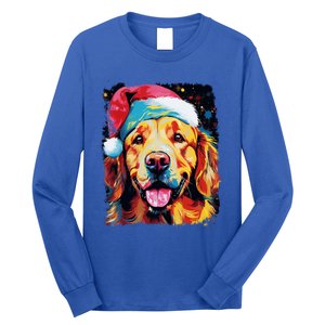 Christmas Golden Retriever Gift Long Sleeve Shirt