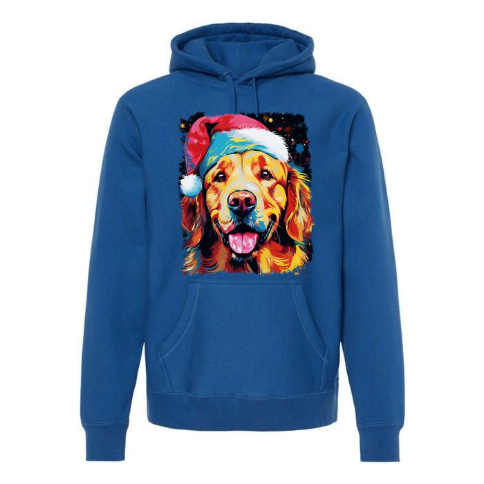 Christmas Golden Retriever Gift Premium Hoodie