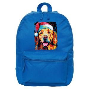 Christmas Golden Retriever Gift 16 in Basic Backpack