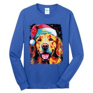 Christmas Golden Retriever Gift Tall Long Sleeve T-Shirt