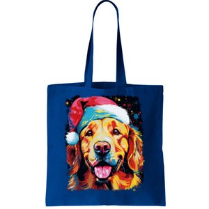 Christmas Golden Retriever Gift Tote Bag