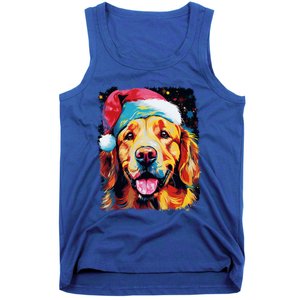 Christmas Golden Retriever Gift Tank Top