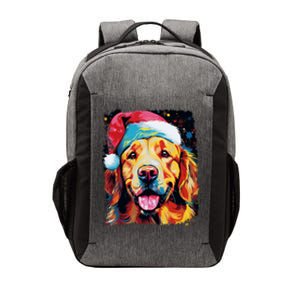 Christmas Golden Retriever Gift Vector Backpack