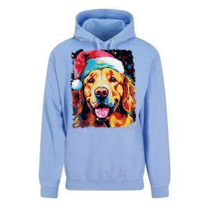 Christmas Golden Retriever Gift Unisex Surf Hoodie