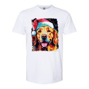 Christmas Golden Retriever Gift Softstyle CVC T-Shirt