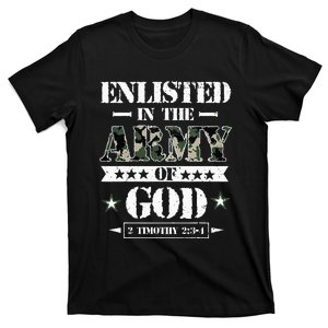 Christian gifts religious bible verse scriptures God's Army T-Shirt