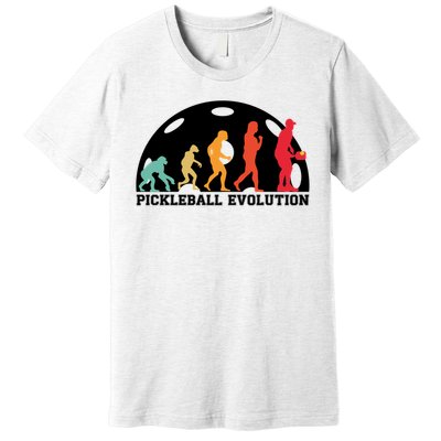 Cute Gift Retro Pickleball Players Pickleball Evolution Pickle Ball  Premium T-Shirt