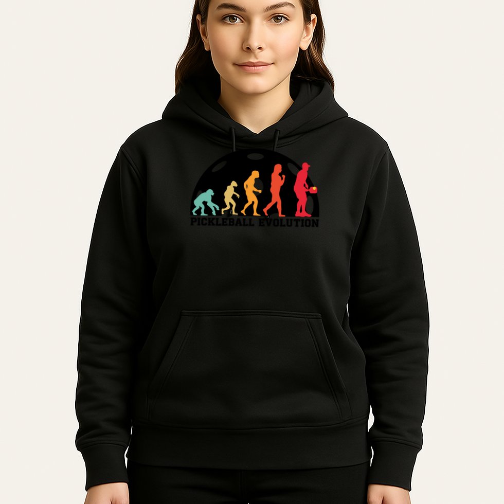 Cute Gift Retro Pickleball Players Pickleball Evolution Pickle Ball  Hoodie