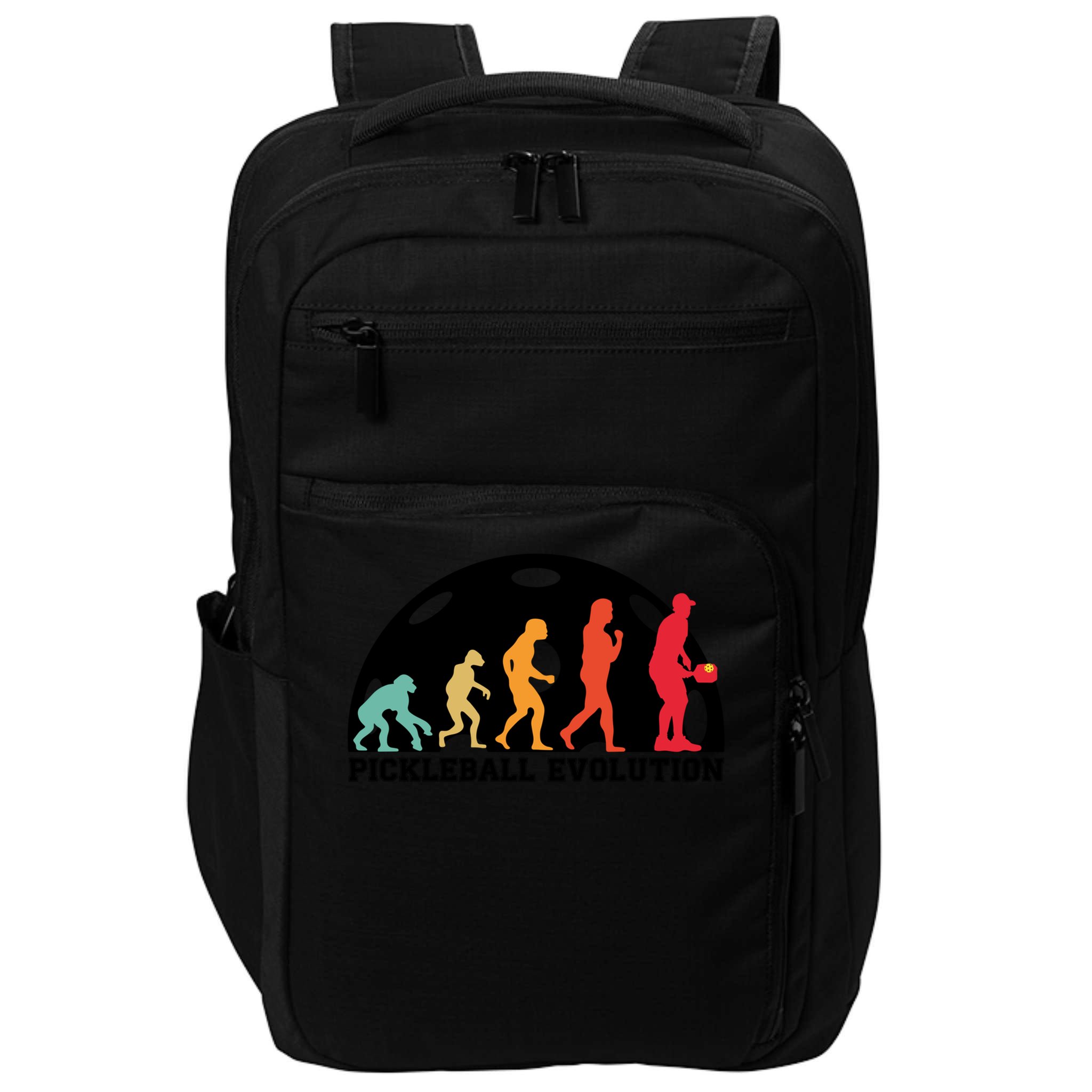 Cute Gift Retro Pickleball Players Pickleball Evolution Pickle Ball  Impact Tech Backpack