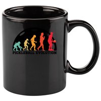 Cute Gift Retro Pickleball Players Pickleball Evolution Pickle Ball  11oz C Handle Ceramic Mug