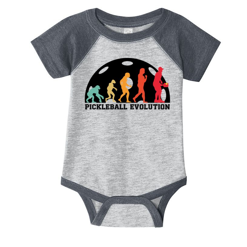 Cute Gift Retro Pickleball Players Pickleball Evolution Pickle Ball  Infant Baby Jersey Bodysuit