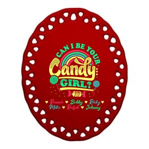 Candy Gir Ronnie Bobby Ricky Mike Ralph Johnny Ceramic Oval Ornament