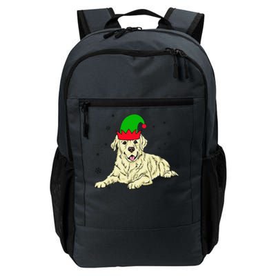 Cream Golden Retriever Elf Dog Merry Xmas Christmas Daily Commute Backpack