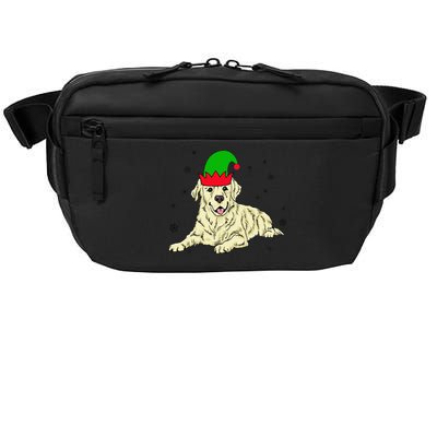 Cream Golden Retriever Elf Dog Merry Xmas Christmas Crossbody Pack