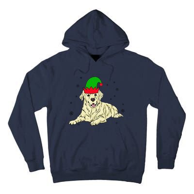 Cream Golden Retriever Elf Dog Merry Xmas Christmas Tall Hoodie