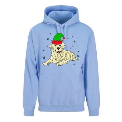 Cream Golden Retriever Elf Dog Merry Xmas Christmas Unisex Surf Hoodie