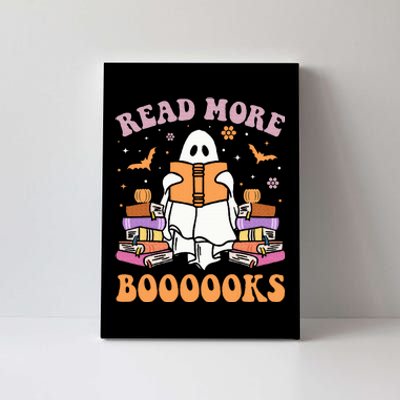 Cute Ghost Read More Books Funny Halloween Teacher Canvas