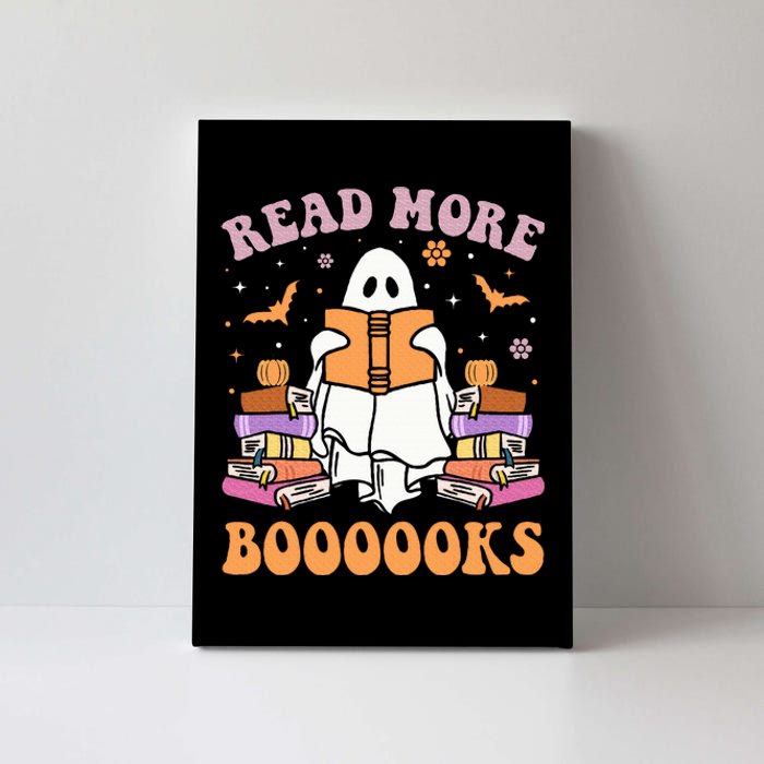 Cute Ghost Read More Books Funny Halloween Teacher Canvas