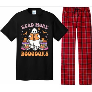 Cute Ghost Read More Books Funny Halloween Teacher Pajama Set