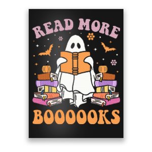 Cute Ghost Read More Books Funny Halloween Teacher Poster