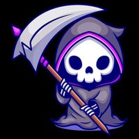 Cute Grim Reaper City Backpack