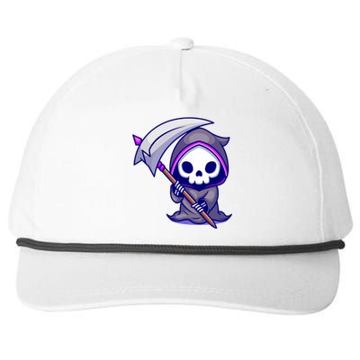 Cute Grim Reaper Snapback Five-Panel Rope Hat