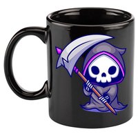 Cute Grim Reaper 11oz C Handle Ceramic Mug