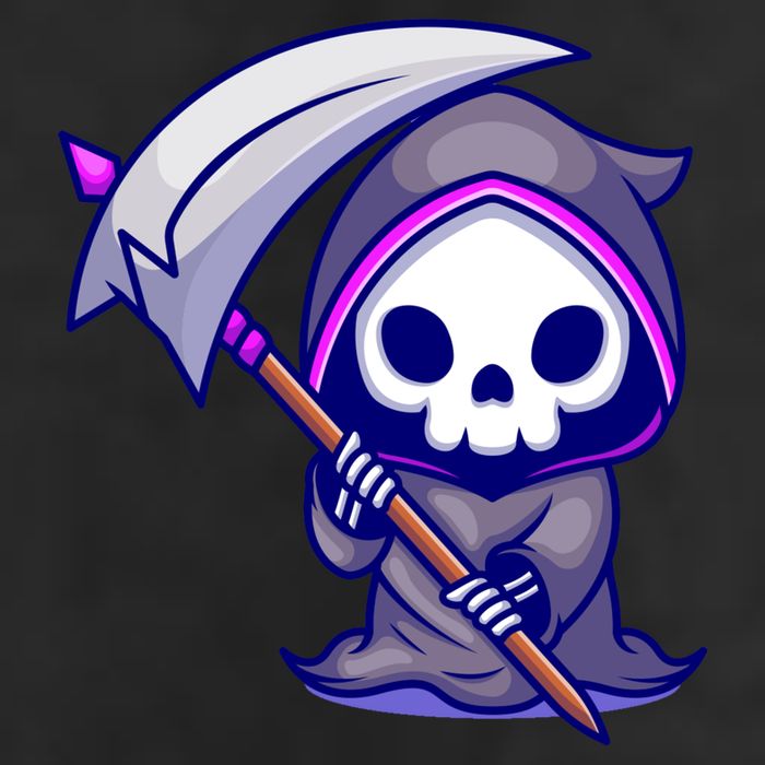 Cute Grim Reaper 11oz C Handle Ceramic Mug