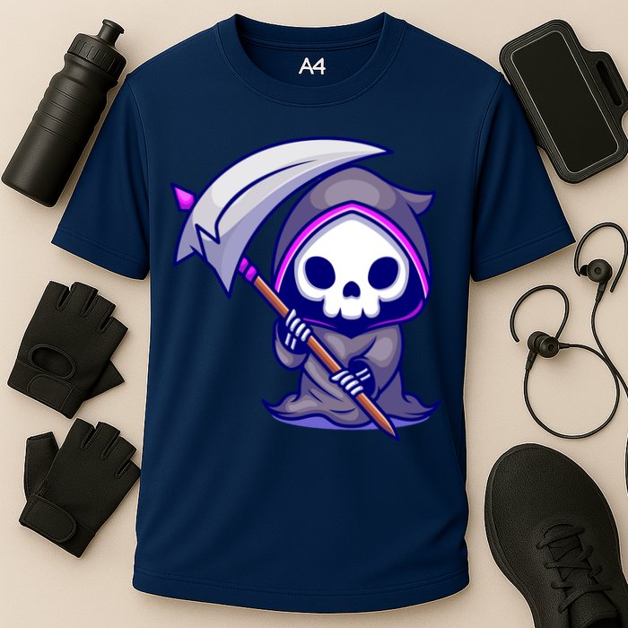 Cute Grim Reaper Cooling Performance Crew T-Shirt