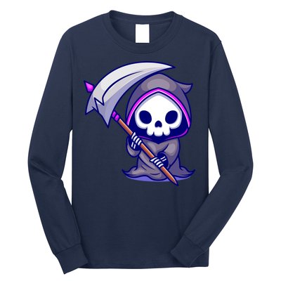 Cute Grim Reaper Long Sleeve Shirt