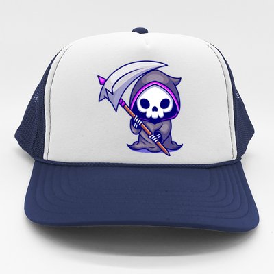 Cute Grim Reaper Trucker Hat