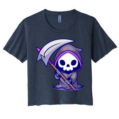 Cute Grim Reaper Crop Top