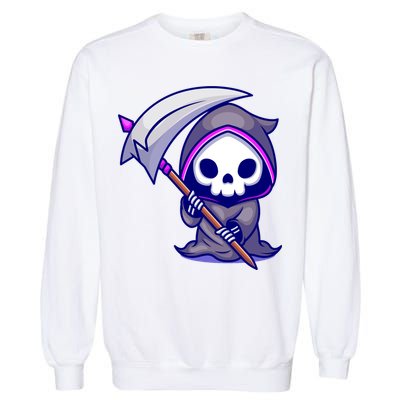 Cute Grim Reaper Garment-Dyed Sweatshirt
