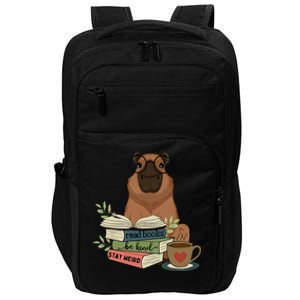 Capybara Glasses Reading Books Capybara Nerd Bookworm Impact Tech Backpack