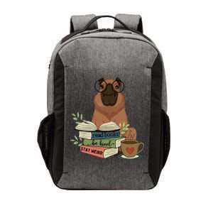 Capybara Glasses Reading Books Capybara Nerd Bookworm Vector Backpack