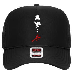 Che Guevara Rebel Signature Guerrilla Icon Revolution High Crown Mesh Back Trucker Hat