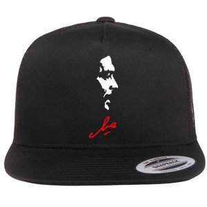 Che Guevara Rebel Signature Guerrilla Icon Revolution Flat Bill Trucker Hat