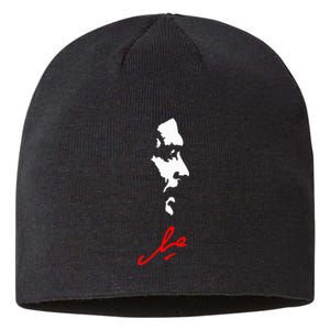 Che Guevara Rebel Signature Guerrilla Icon Revolution Sustainable Beanie