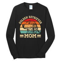 Cute Golden Retriever Mom Design Funny Dog Lover Retro Tall Long Sleeve T-Shirt