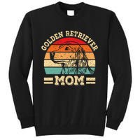 Cute Golden Retriever Mom Design Funny Dog Lover Retro Tall Sweatshirt