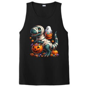 Cut Ghost Riding Mummy Dinosaur T Rex Halloween Fun Gift PosiCharge Competitor Tank