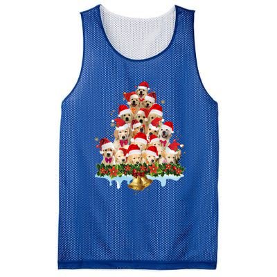 Christmas Golden Retriever Xmas Dog Santa Hat Pet Lovers Gift Mesh Reversible Basketball Jersey Tank