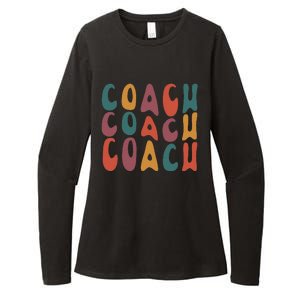 Coach Groovy Retro Colorful Design Coaching Womens CVC Long Sleeve Shirt