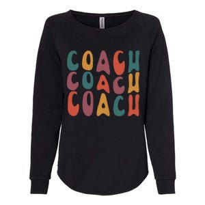 Coach Groovy Retro Colorful Design Coaching Womens California Wash Sweatshirt