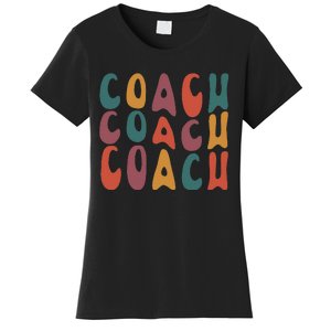 Coach Groovy Retro Colorful Design Coaching Women's T-Shirt