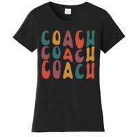 Coach Groovy Retro Colorful Design Coaching Women's T-Shirt