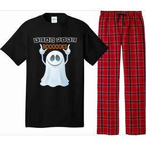 Cute Ghost Read More Boooooks Halloween Gift Pajama Set