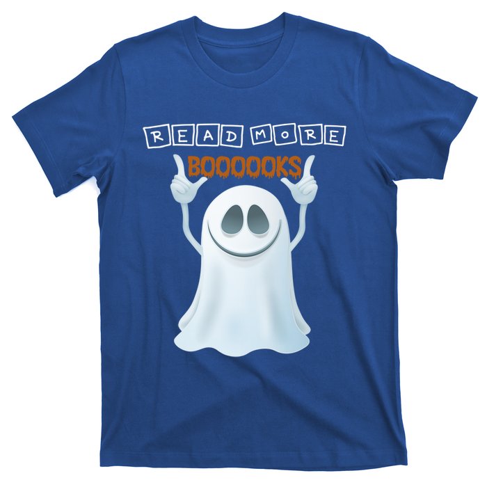 Cute Ghost Read More Boooooks Halloween Gift T-Shirt