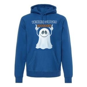 Cute Ghost Read More Boooooks Halloween Gift Premium Hoodie