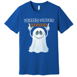 Cute Ghost Read More Boooooks Halloween Gift Premium T-Shirt